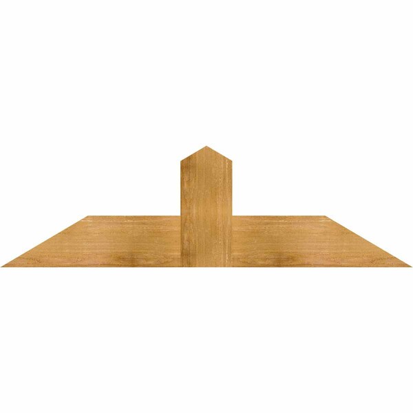 Ekena Millwork Portland Rough Sawn Timber Gable Bracket, Western Red Cedar, 48"W x 14"H x 2"D x 6"F, 7/12 Pitch GBW048X14X0206POR00RWR - main